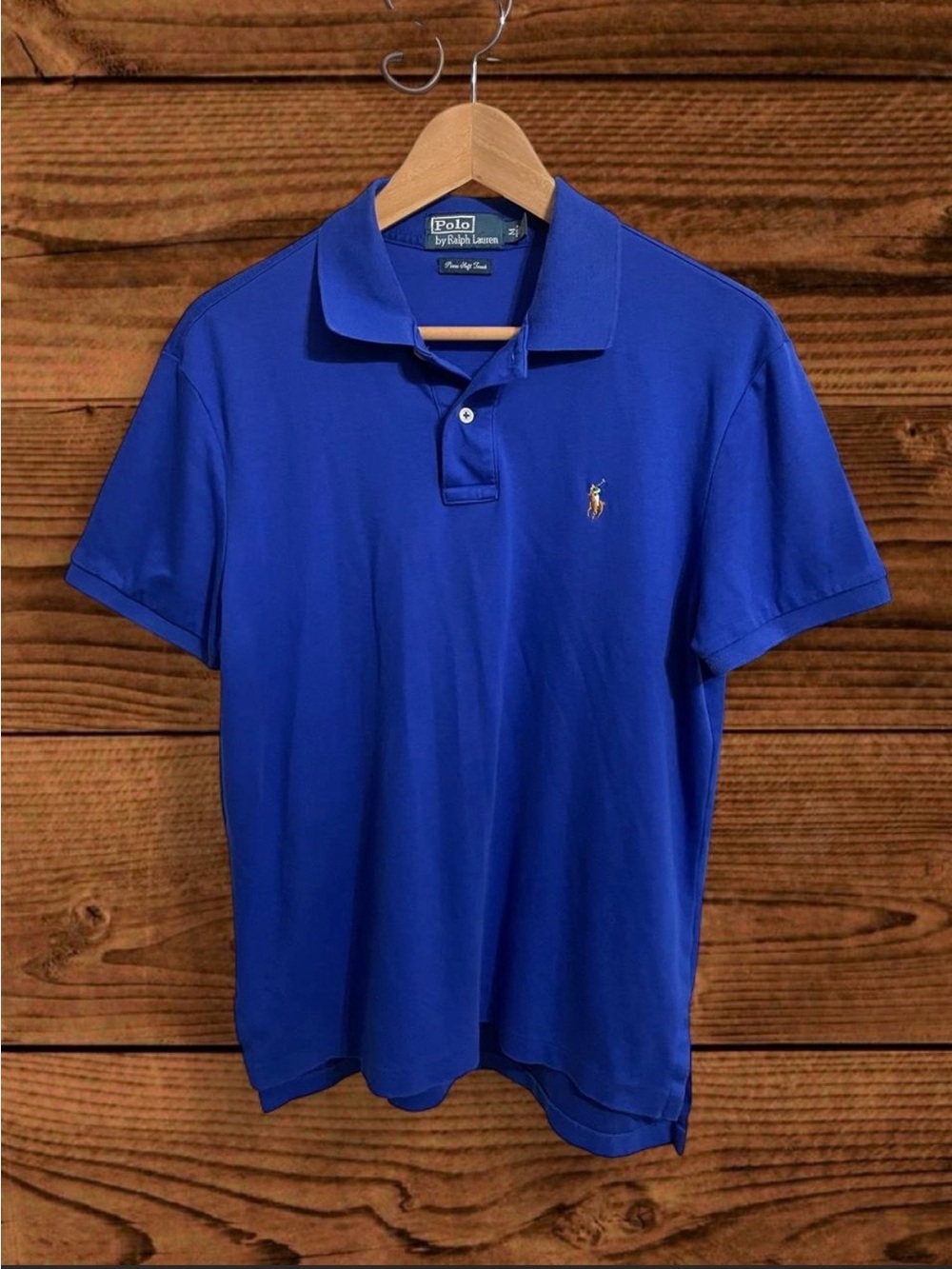 Ralph Lauren Polo Shirt in Royal Blue with Gold Pony